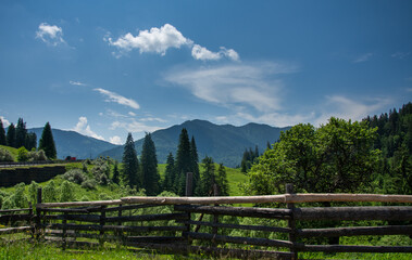 Relaxation area Tihuța Retreat from Piatra F&acirc;nt&acirc;nele  near Dracula's castle,Bistrita, Romania, 2020