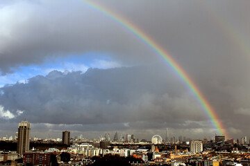 Rainbows over the London Skyline