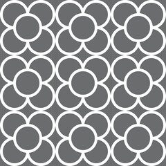 Circle Flower Seamless Repeat Pattern Background