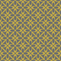 Obraz premium Flower Line Seamless Repeat Pattern Background