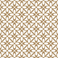 Flower Line Seamless Repeat Pattern Background