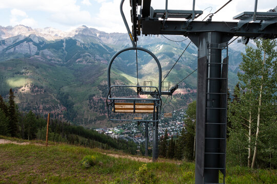 Telluride Colorado View From A Chairlift