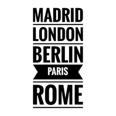 Naklejka premium Europe countries lettering design, Illustration about travel