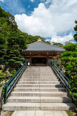 Main building of Kiyoshikojin-Seichoji temple in Takarazuka city, Hyogo, Japan