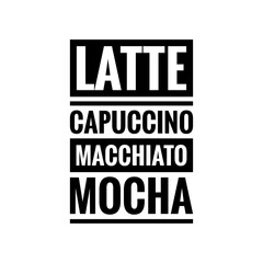 Coffee shop lettering for design