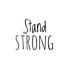 ''Stand strong'' sign