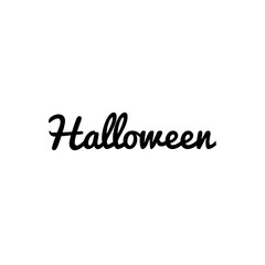''Halloween'' word illustration