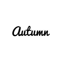 ''Autumn'' lettering