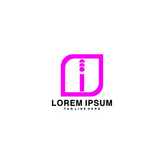 Letter I logo icon design template elements - vector sign