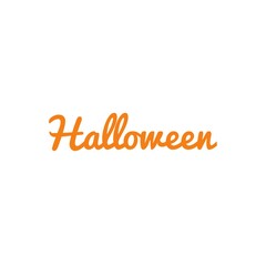''Halloween'' orange lettering