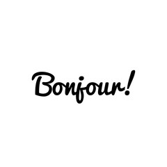 ''Bonjour'' message/for design