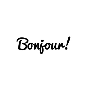 ''Bonjour'' message/for design