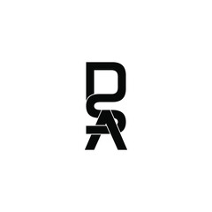 dsa letter original monogram logo design