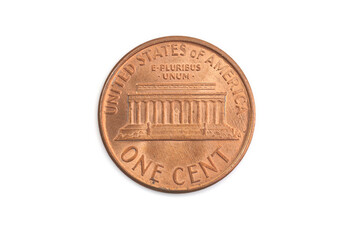 アメリカ合衆国（USA）の貨幣　旧1セント硬貨　エイブラハム・リンカーン