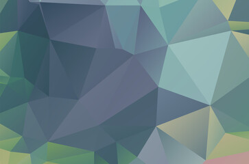 Fototapeta premium Dark Multicolor vector abstract Low Poly background. Colorful