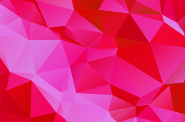 Obraz premium Abstract Red Geometric Background. Raster Illustration