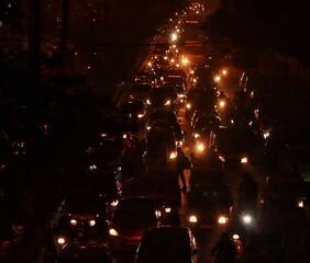 Traffic on Delhi streets