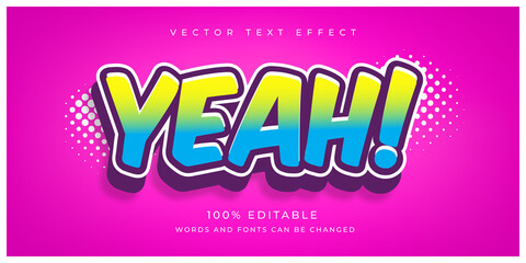 Yeah Comic text effect
