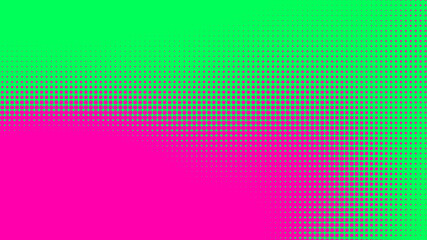 Dots halftone green pink color pattern gradient texture with technology digital background. Pop art comics with nature graphic design.