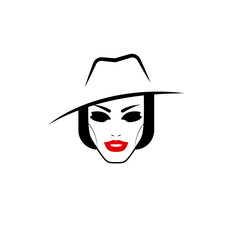 Stylish and elegant minimal beauty logo. Vector illustration