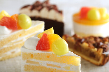 ショートケーキの集合イメージ