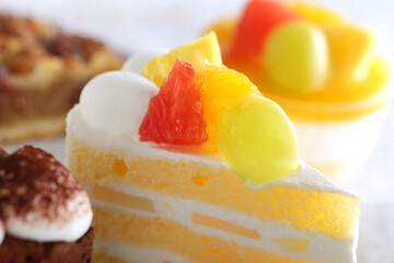 ショートケーキの集合イメージ