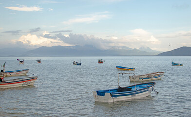 boats on the beach