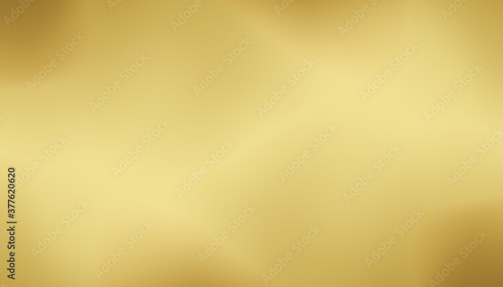 Fototapete Gold gradient blurred background with soft glowing backdrop, background texture for design