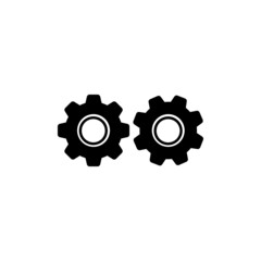 gear icon vector symbol isolated illustration white background