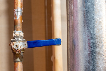 Corrosion on a stuck ball valve