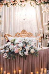 Sweetheart Table at Wedding Event