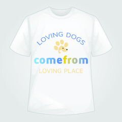 Loving dogs tshirt | dog t shirt | dog t-shirt | stock.adobe