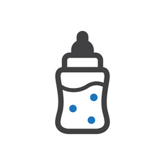 Milk bottle icon
