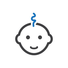 Baby boy icon