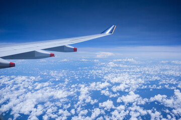 View outside the plane window. 