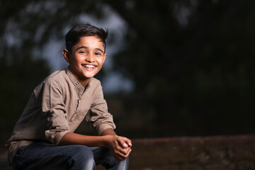 Happy cute indian / Asian Child
