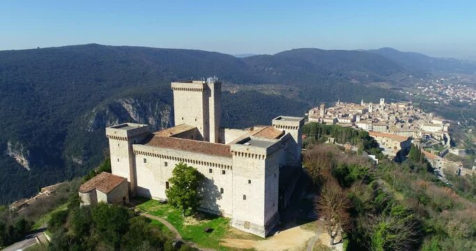 Il castello di Narni, Umbria, Italia.