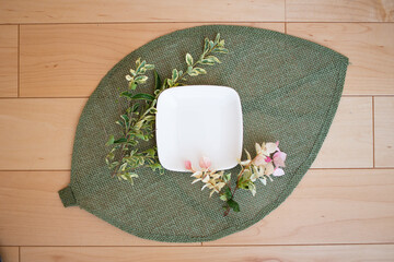 インテリアで飾った花（ハツユキカズラ）