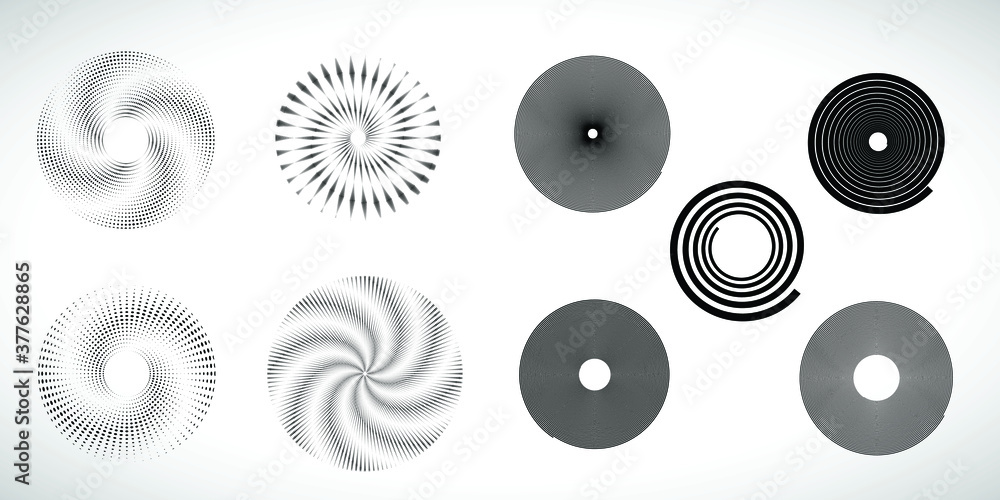 Poster halftone dots in circle form. round logo . vector dotted frame . design element