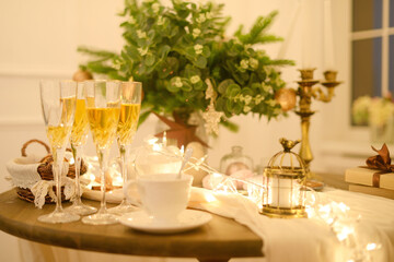 soft focus New Year's atmosphere. New year's night.