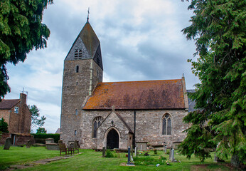 St Andrews Church in the village of Churcham, Gloucestershire, UK