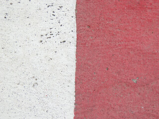 red and white wall