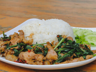 fried chicken with rice