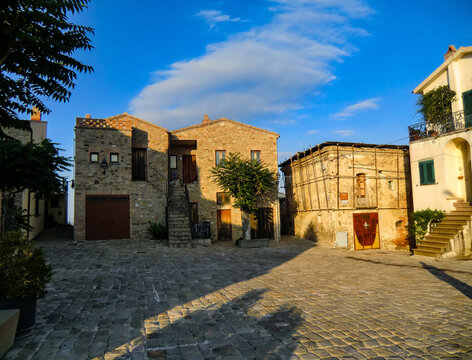 Aliano, in the village Carlo Levi wrote his book ""Christ stopped in Eboli"", Aliano, Basilicata Region, Italy, Europe