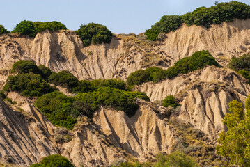  Lunar-like badlands near Aliano, Basilicata, Italy, Europe