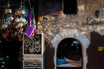 Citycenter of Mostar, historical city in Bosnia Herzegovina in Orthodox ancient architecture....