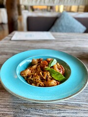 tagliatelle with seafood