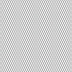 Illustration of diamond shape mesh texture. Seamless metal grid pattern in vector. Lattice mesh texture.