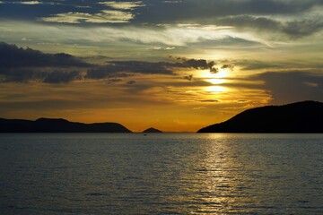 瀬戸内の夕焼け