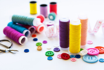 Color threads and sewing accessories